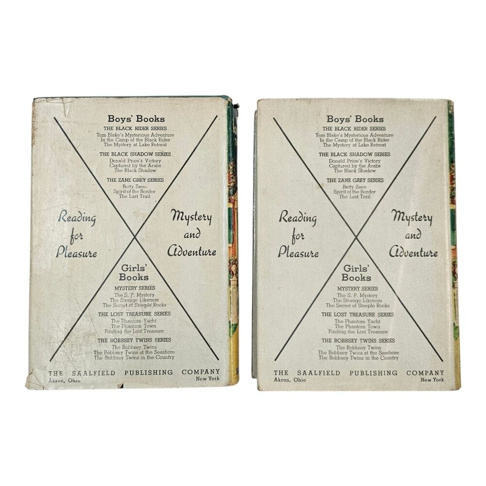 The Bobbsey Twins Laura Lee Hope In The Country 1940 Saalfield Publishing HC Lot - Picture 2 of 14